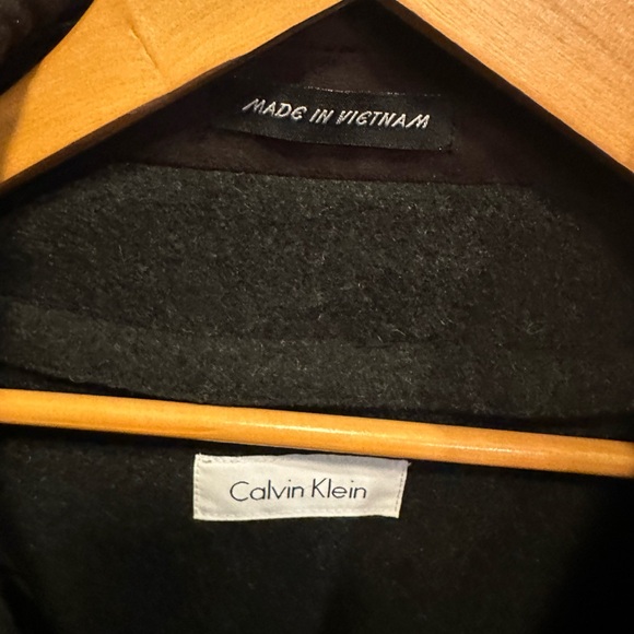 Calvin Klein men’s jacket 42 regular brown with charcoal lining - Picture 4 of 6